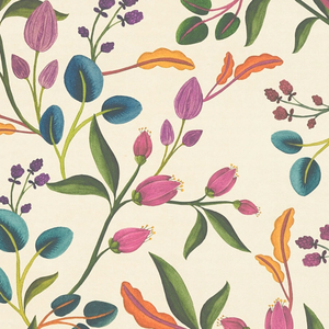 Sample of Meadow Muse Wallpaper in Cream