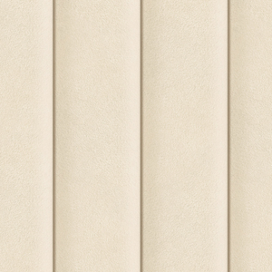 Sample of Velvet Padded Headboard Effect Panel Wallpaper in Soft Cream