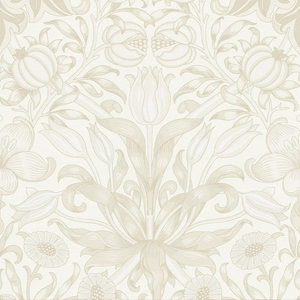 Sample of Pomegranate Grove Wallpaper in Soft Cream