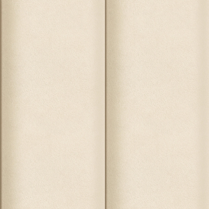 Sample of Velvet Padded Headboard Effect Wide Panel Wallpaper in Soft Cream