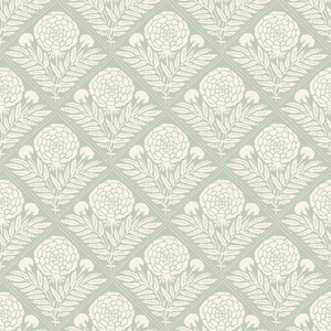 Sample of Garden Tapestry Wallpaper in Sage Green
