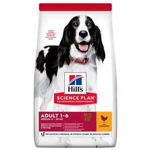 Hills Science Plan Adult 1-6 Medium Breed Dry Dog Food (Chicken) 6kg