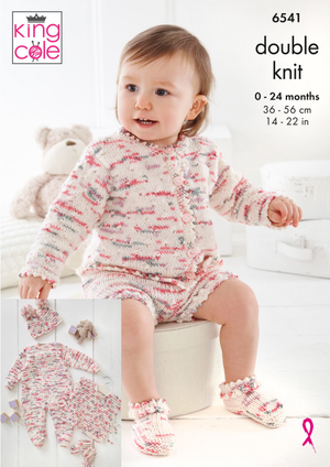 Baby Set in King Cole Dot Dot Dash DK (6541)