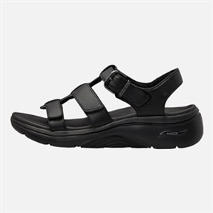 SKECHERS Womens Go Walk Arch Fit 2.0 Sandals Black