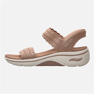 SKECHERS Womens Go Walk Arch Fit 2.0 Slip Ins Sandals Blush Pink