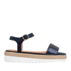 Uma VEGAN Metallic Navy - 39 (UK6)