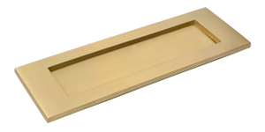 Satin Brass Large Letter Plate