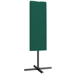 Outsunny Garden Parasol Cover, Outdoor Patio Umbrella Protector Weatherproof Garden Patio for 2-4.6m Parasol, Dark Green