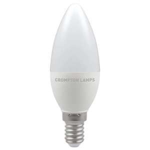 LED Thermal Plastic Candle 2.2W (25W eq.) SES 2700K Frosted Crompton