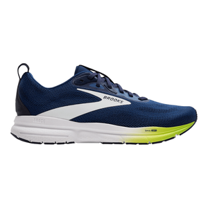 Mens Medium Trace 4 Running Shoes (Navy/Peacoat/Acid Lime)