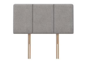 British Bed Company Helena 5' King Size Boston Fallow Grey Fabric Headboard