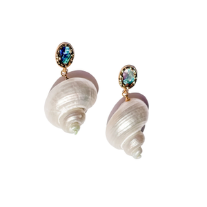 Abalone & Shell Drop Earrings