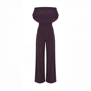 Carbon Jumpsuit In Blackcurrant (XXL)