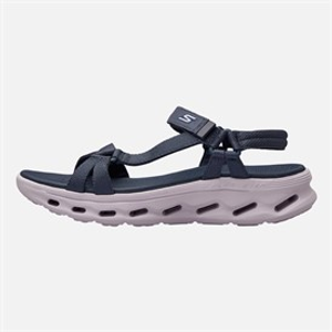 SKECHERS Womens Go Walk Glide-Step 2.0 Rowen Sandals Navy/Lavendar