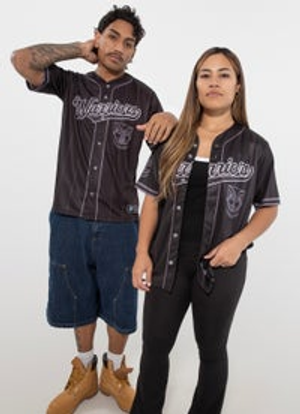 Ashtabula NRL Warriors Blackout Baseball Shirt