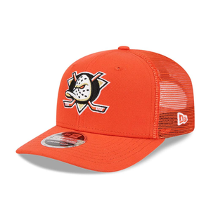 Anaheim Ducks NHL Evergreen Orange 9SEVENTY Stretch Snap Adjustable Cap