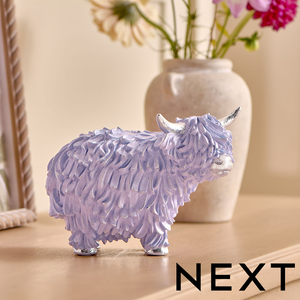 NEXT Lilac Hamish the Highland Cow Ornament