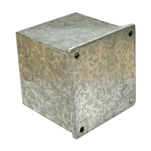 CED AB444G Galvanised Adaptable Box With Knockouts 100mm x 100mm x 100mm