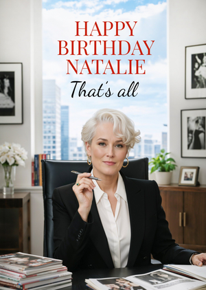 Face Swap Business Woman Birthday Card