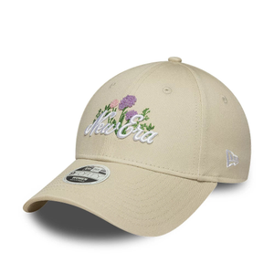 Womens New Era Beaded Light Beige 9FORTY Adjustable Cap