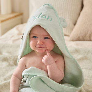 Personalised Mint Choc Chip Small Hooded Towel