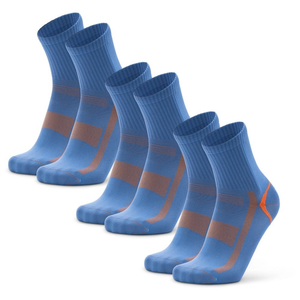 Chaussettes Quarter 3 Pack (Bleu/Orange)