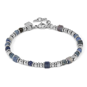 Instinct Steel Sodalite Infinity Bracelet