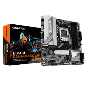  Gigabyte B650M GAMING PLUS WIFI AMD Ryzen DDR5 Micro ATX WIFI Motherboard - Socket AM5