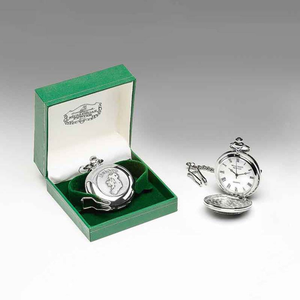 Pewter Pocket Watch with Irelands Map Embossed