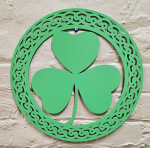 Shamrock Wall Hanger - Brass