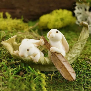 Resin Bunny Irish Garden Statue