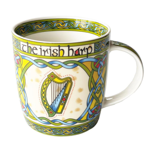 New Bone China Irish Harp Mug