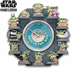 THE MANDALORIAN: Grogu's Perfect Day Wall Clock Collection
