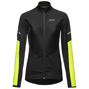Damen Thermo Zip Langarmshirt (Schwarz)