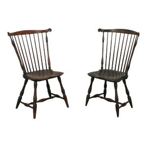 Pair R. Hofer Benchmade Windsor Side Chairs
