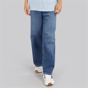 JACK & JONES Boys Dave Original SQ 138 Wide Fit Jeans Blue Denim