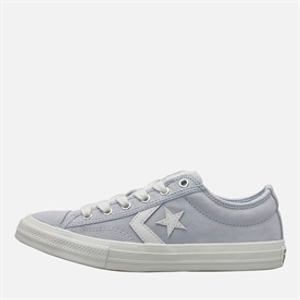 Converse Junior Star Player 76 Suede Trainers Just Chill/White/Black