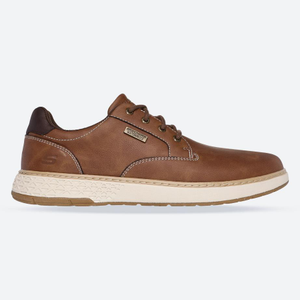 Men's Wide Fit Skechers 205234 Garlan Pryor Waterproof Brown Shoes