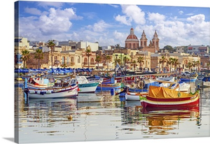 Fishing Harbor Of Marsaxlokk, Malta