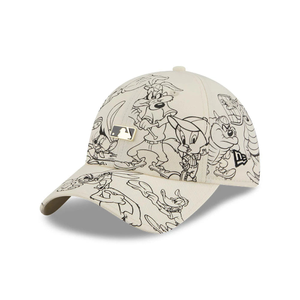 MLB Logo MLB X Looney Tunes White Casual Classic Adjustable Cap