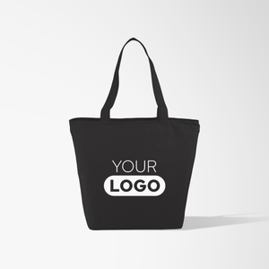 Maine 8 oz. Cotton Canvas Zippered Tote Bag