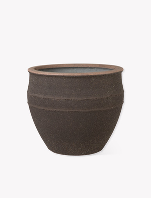 Haberton Planter 53.5cm - Ficonstone, Antique Brown