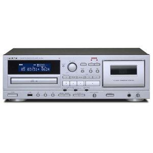 TEAC AD-850-SE CD & Cassette-player with USB - Silver