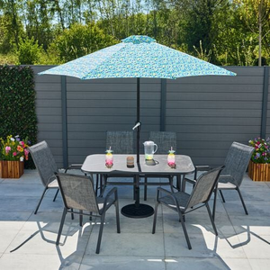 2.7M CRANK & TILT SUN PARASOL Tropical Green