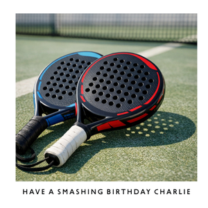 Moonpig Photographic Padel Rackets Have A Smashing Birthday Card