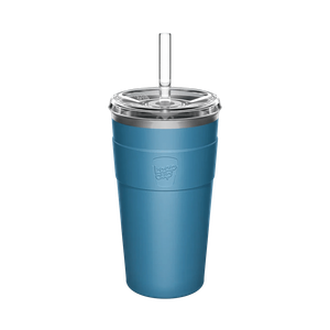 KeepCup Cold Cup Thermal With Straw Lid - 16Oz/454Ml Stainless Steel Reusable Coffee Cup - Kingfisher (L)