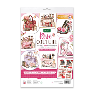 Rose Couture Die Cut Decoupage & Embellishment Collection (pack of 10)