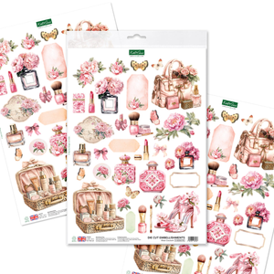 Rose Couture Die Cut Embellishments, 3 sheets
