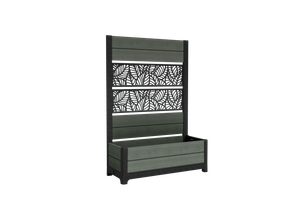 Tulip Leaf Screen Planter - Green