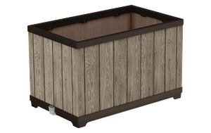 Signature Rectangular Planter  - Ashwood Brown